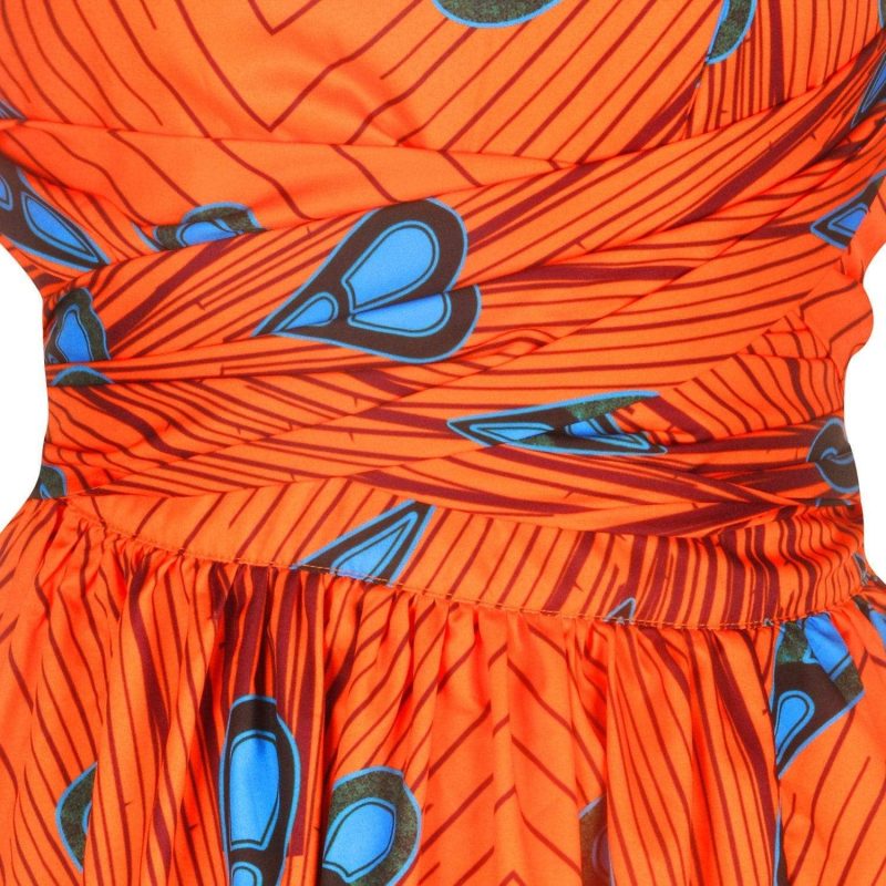 robe africaine robe africaine moderne orange afro nation 14463964283016