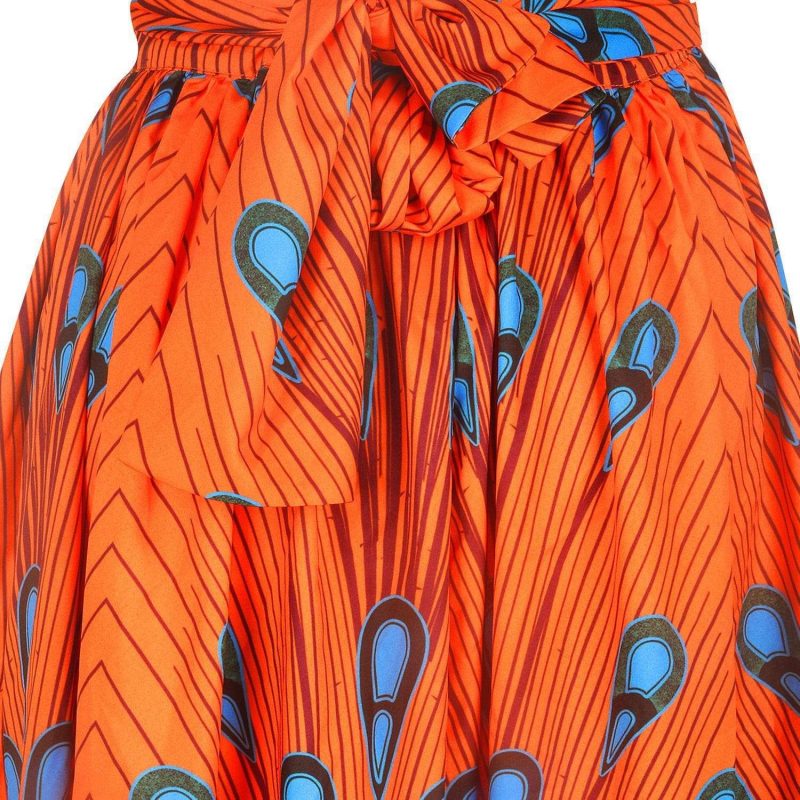 robe africaine robe africaine moderne orange afro nation 14463964610696